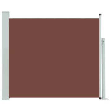 Copertină laterală retractabilă de terasă, maro, 100 x 300 cm - Img 2