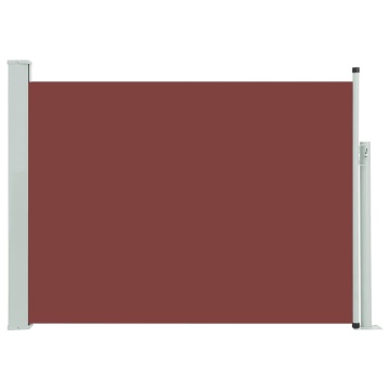 Copertină laterală retractabilă de terasă, maro, 120 x 500 cm - Img 2