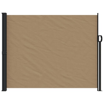 Copertina laterală retractabilă, gri taupe, 160x300 cm - Img 3
