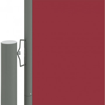 Copertină laterală retractabilă, roșu, 160x600 cm - Img 3