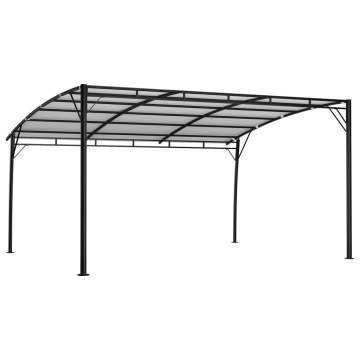 Copertină pavilion de grădină, crem, 4x3x2,55 m - Img 4