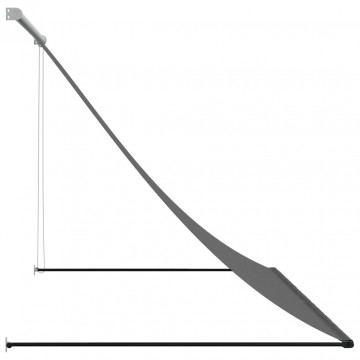 Copertină retractabilă, antracit, 250x150 cm, țesătură și oțel - Img 4