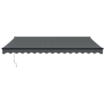 Copertină retractabilă automată, antracit, 4x3 m - Img 3