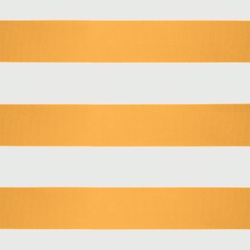 Copertină retractabilă, galben/alb, 5x3 m, textil/aluminiu - Img 7