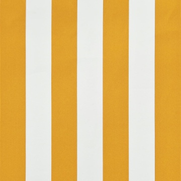 Copertină retractabilă, galben și alb, 100 x 150 cm - Img 6
