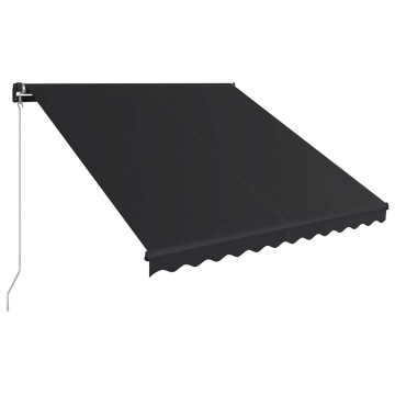 Copertină retractabilă manual cu LED, antracit, 300 x 250 cm - Img 3