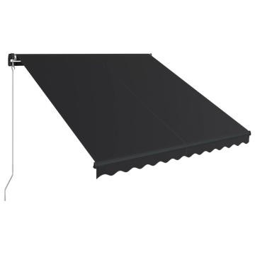Copertină retractabilă manual cu LED, antracit, 350 x 250 cm - Img 3