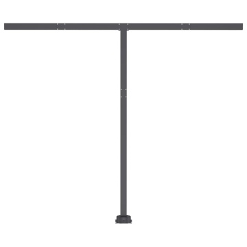 Copertină retractabilă manual cu LED portocaliu&maro 350x250 cm - Img 7