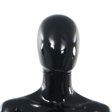 Corp manechin feminin, suport din sticlă, negru lucios, 175 cm - Img 7