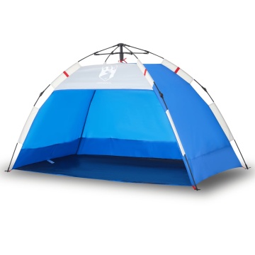 Cort camping 2 persoane albastru azur impermeabil setare rapidă - Img 2
