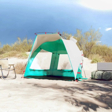Cort camping 2 persoane verde marin impermeabil setare rapidă - Img 3