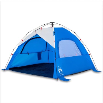 Cort camping 3 persoane albastru azur impermeabil setare rapidă - Img 2