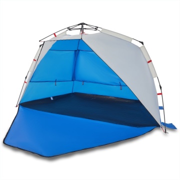 Cort camping 3 persoane albastru azur impermeabil setare rapidă - Img 2