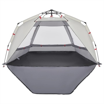Cort camping 3 persoane gri impermeabil setare rapidă - Img 7