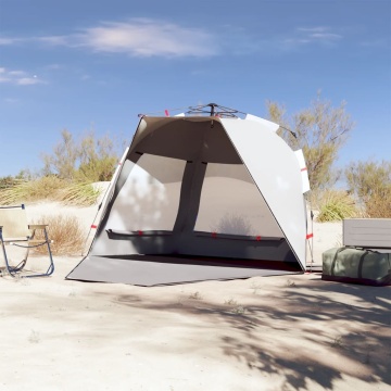 Cort camping 3 persoane gri impermeabil setare rapidă - Img 3