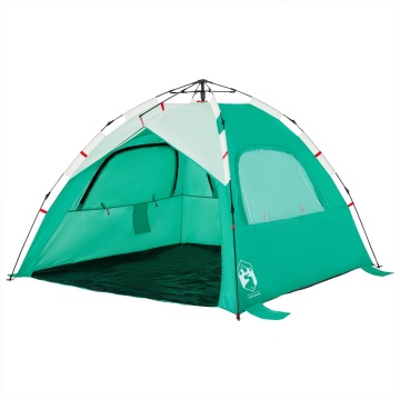 Cort camping 3 persoane verde marin impermeabil setare rapidă - Img 4