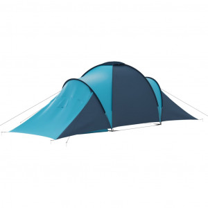 Cort camping, 6 persoane, albastru și bleu - Img 6