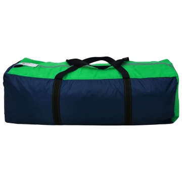 Cort camping din material textil, 9 persoane, albastru și verde - Img 12