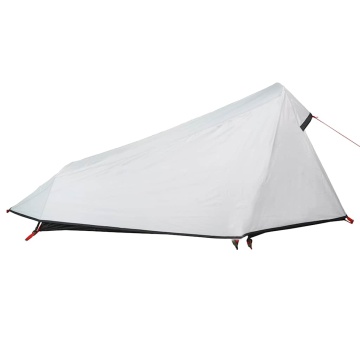 Cort camping tunel 1 persoană, alb, țesătură opacă, impermeabil - Img 7