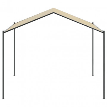 Cort cu baldachin, bej, 4x3 m, oțel și material textil - Img 3