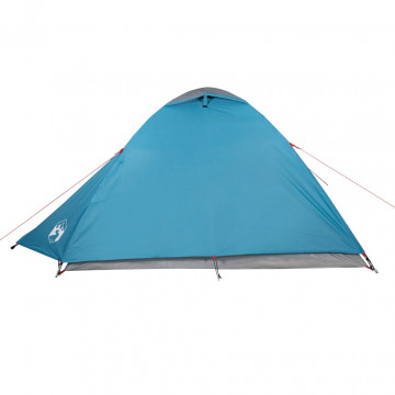 Cort de camping 2 persoane albastru, 264x210x125 cm, tafta 185T - Img 6