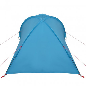 Cort de camping 2 persoane albastru, 320x140x120 cm, tafta 185T - Img 7