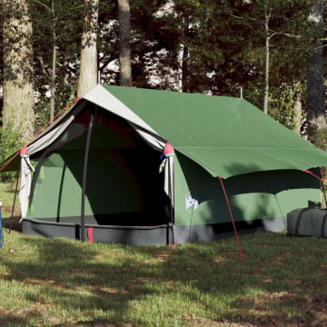 Cort de camping 2 persoane, verde, 193x122x96 cm, tafta 185T - Img 1