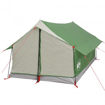 Cort de camping 2 persoane, verde, 193x122x96 cm, tafta 185T - Img 5
