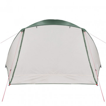 Cort de camping 6 persoane verde, 412x370x190 cm, tafta 190T - Img 6