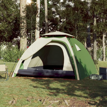 Cort de camping cupolă 4 persoane, setare rapidă, verde - Img 3