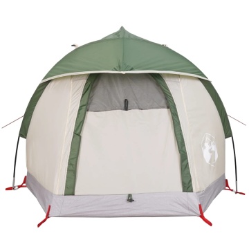 Cort de camping cupolă pentru 1 persoană, verde, impermeabil - Img 5