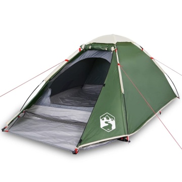 Cort de camping cupolă pentru 2 persoane, verde, impermeabil - Img 2