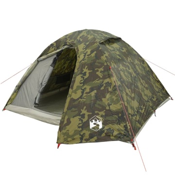 Cort de camping cupolă pentru 3 persoane, camuflaj, impermeabil - Img 4