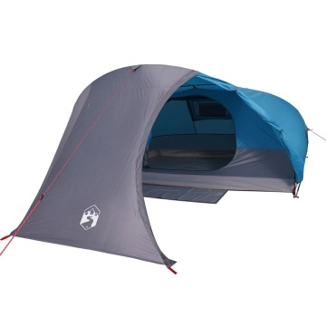 Cort de camping cupolă pentru 4 persoane, albastru, impermeabil - Img 6