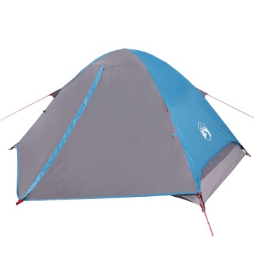 Cort de camping cupolă pentru 4 persoane, albastru, impermeabil - Img 2