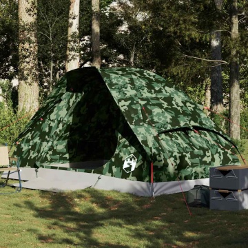 Cort de camping cupolă pentru 4 persoane, camuflaj, impermeabil - Img 1