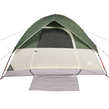 Cort de camping cupolă pentru 6 persoane, verde, impermeabil - Img 8