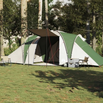 Cort de camping cupolă pentru 6 persoane, verde, impermeabil - Img 1