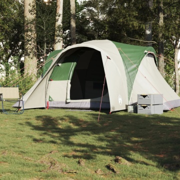Cort de camping cupolă pentru 6 persoane, verde, impermeabil - Img 3