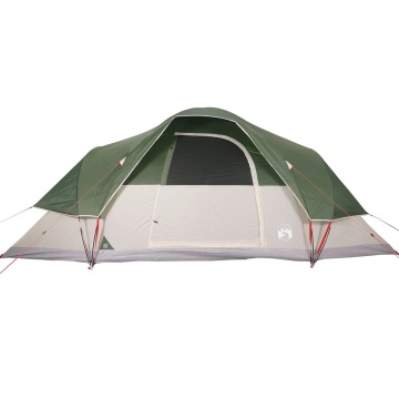 Cort de camping cupolă pentru 9 persoane, verde, impermeabil - Img 5