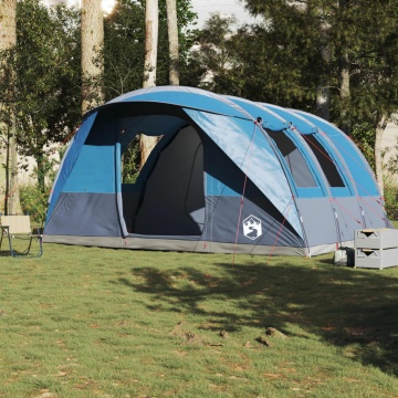 Cort de camping pentru 5 persoane, albastru, impermeabil - Img 3