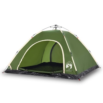 Cort de camping pentru 5 persoane, eliberare rapidă, verde - Img 2