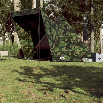 Cort de familie Tipi pentru 6 persoane, camuflaj, impermeabil - Img 4