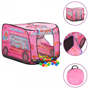 Cort de joacă pentru copii, roz, 70x112x70 cm - Img 1