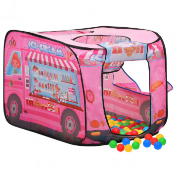 Cort de joacă pentru copii, roz, 70x112x70 cm - Img 3