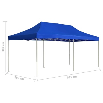 Cort de petrecere pliabil profesional albastru 6x3 m aluminiu - Img 7