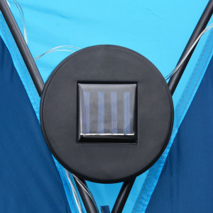 Cort petrecere cu LED & 4 pereți laterali albastru 3,6x3,6x2,3m - Img 3