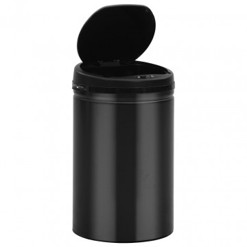 Coș de gunoi automat cu senzor, 30 L, negru, oțel carbon - Img 3
