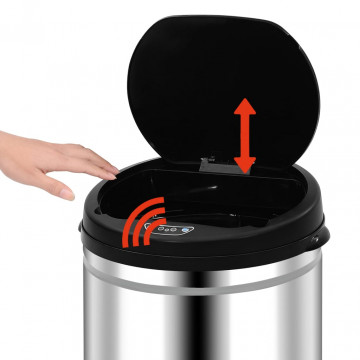 Coș de gunoi automat cu senzor, 30 L, oțel inoxidabil - Img 8