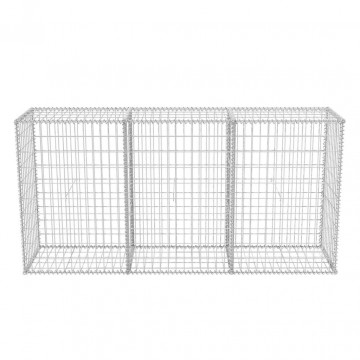 Coș gabion, 200 x 50 x 100 cm, oțel galvanizat - Img 4